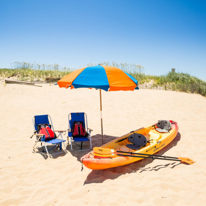 Beach equipment rentals for Sandbridge with free delivery.
